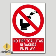 No Tire Toallitas Ni Basura En El Wc
