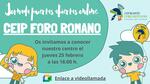 Cartel Jornada Puertas Abiertas 2021 Foro