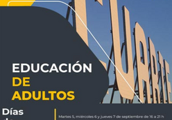 Cartel Escuela De Adultos