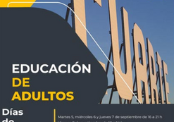 Cartel Escuela De Adultos